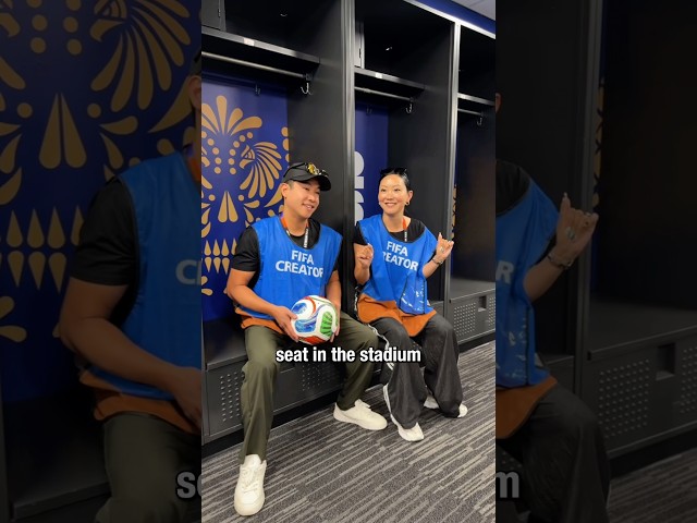 I found the best seat at the #FifaWorldCup! ⚽️🤩 #AD @Jeenie.Weenie