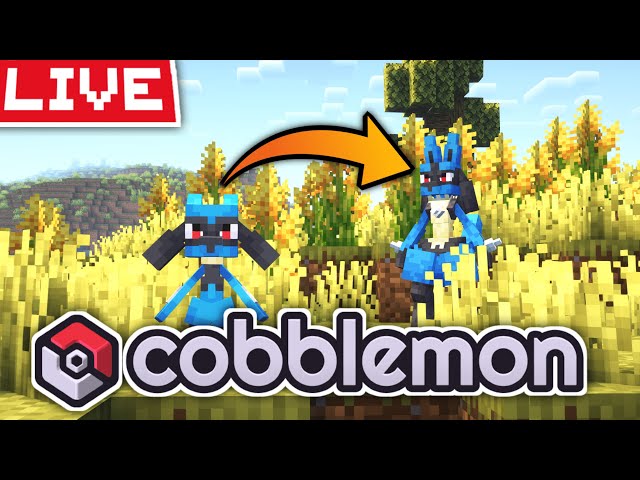 🔴 LIVE: Evolving Riolu into Lucario in Cobblemon Multiplayer! ⚡🔥