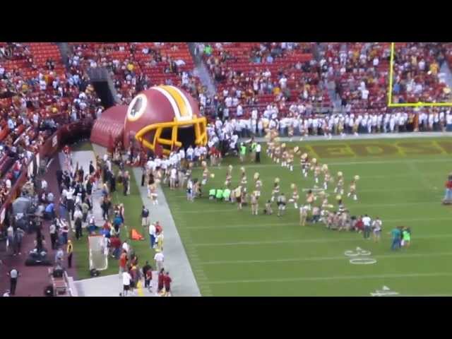 The U.S. national anthem and Washington Redskins at FedExField