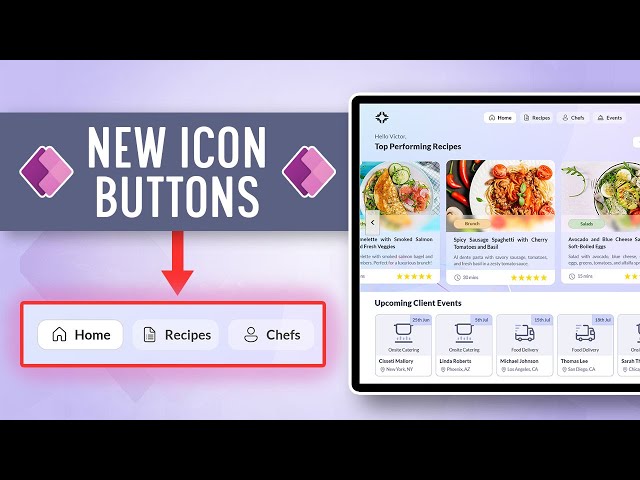 How to use the New Icon Button to create Modern Power Apps
