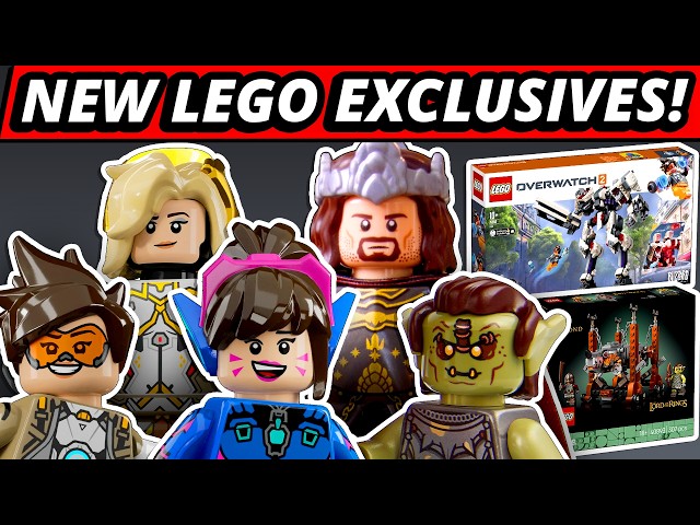 LEGO NEWS! New EXCLUSIVES! $650 Minas Tirith! Overwatch Returns! Bricklink Series 8!