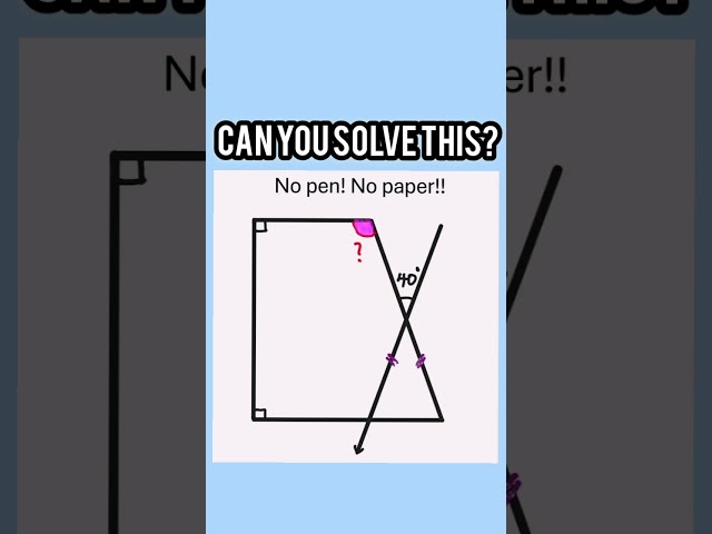 Can you solve this before the time runs out? #YouTubeShorts#Shorts#Reels#TikTokMath#EducationalShort