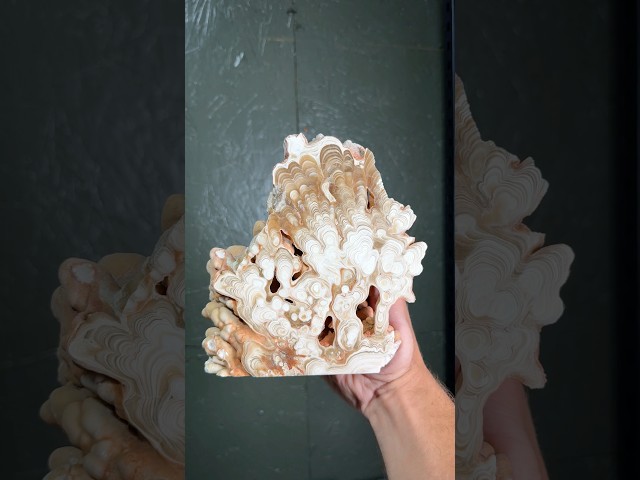 This stalactite transformation is insane #minerals #geology #satisfying
