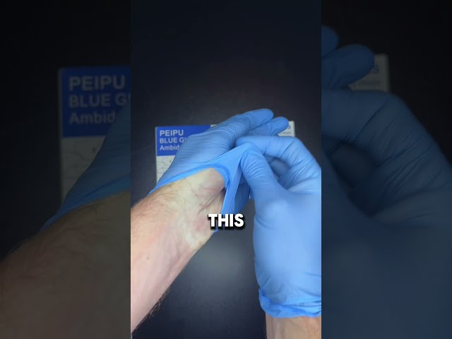 CLEANLY Remove Nitrile Examination Gloves!
