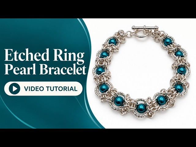 Etched Ring Pearl Bracelet Tutorial