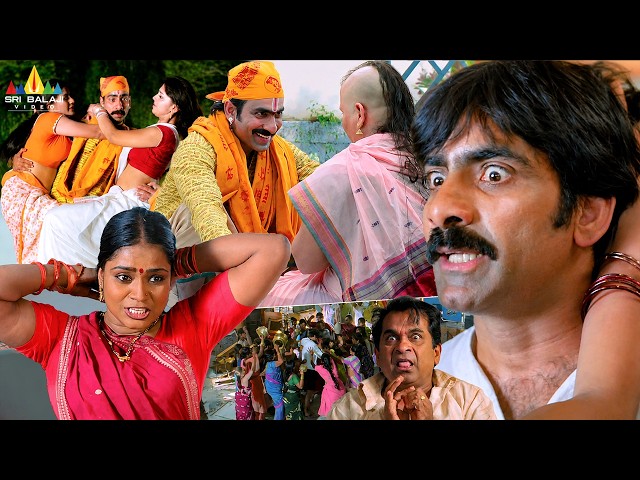 Vikramarkudu Movie Non Stop Comedy Scenes | Telugu Movie Scenes | Ravi Teja | Brahmananadam, Anushka