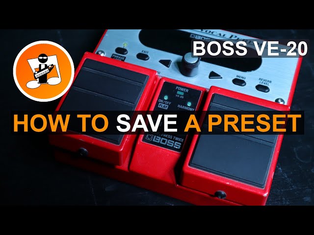 How to save your own presets on the Boss VE-20