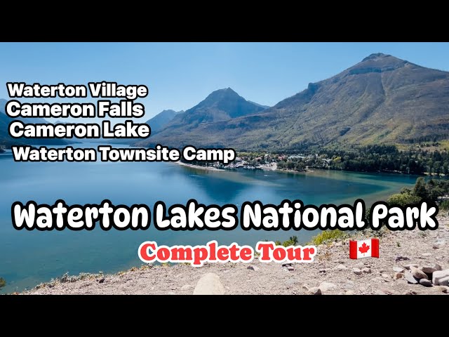Waterton Lakes National Park | Complete tour Waterton village, Townsite, Cameron Falls, Cameron Lake