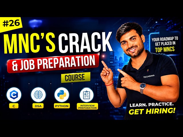 MNC Crack & Job Preparation Course Day 26 | Interview Question | C, DSA, Python & Interview Prep