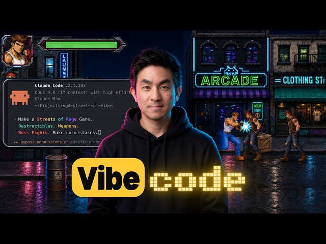 Build a Streets of Rage Game with AI (Custom Sprites, Animations, VFX) - Claude Code & Opus 4.8