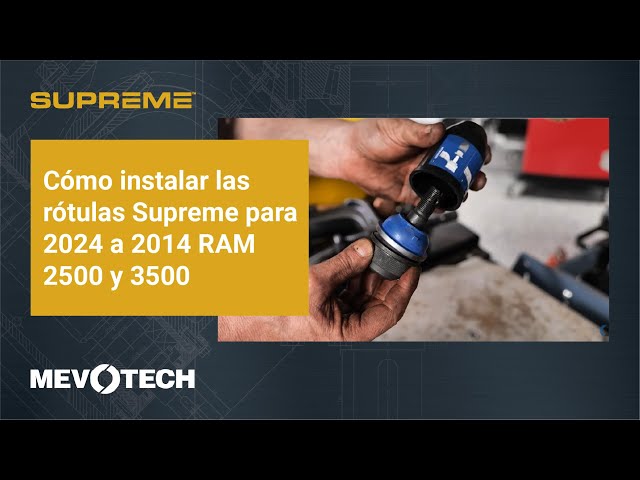 How to Install Supreme Ball Joints for 2024-2014 RAM 2500 3500 -SP