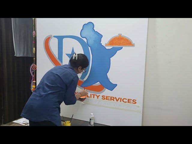 Commission work| Logo design| Acrylic canvas painting | October Commission | D Star| Art vlog #art 