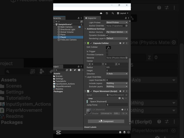 Unity Jump Tutorial in 12 Seconds