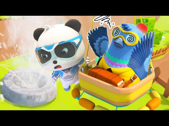 Super Rescue Team Ep 4 - Super Panda Rescues Mr. Pigeon & Frog Family | BabyBus TV - Kids Cartoon