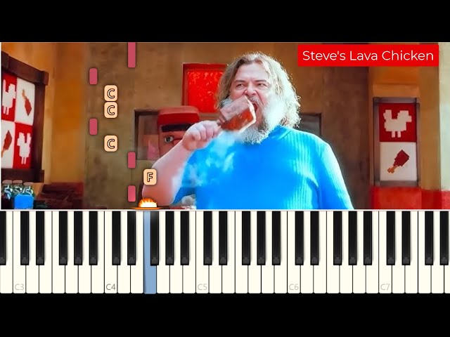 How To Play Steve's Lava Chicken Song on Piano