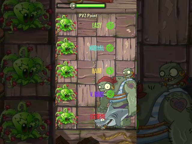 Thornwhip Premium Plant High Lv 10 vs Pirate Seas World Zombies! Pirate Surface | #shorts #pvz2