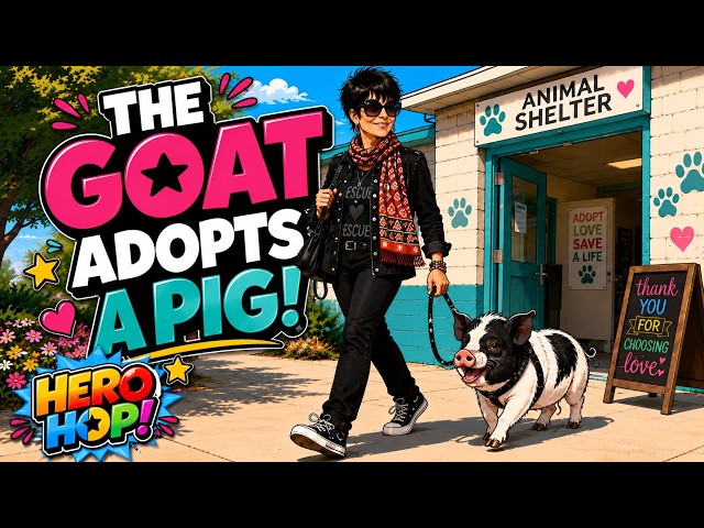 The GOAT Adopts a Pig! | Diane Warren’s Sweet Animal Rescue Story