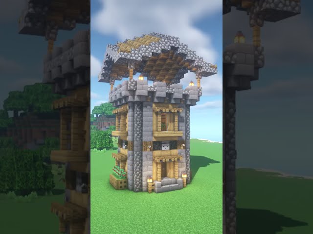 Minecraft Tower House #shorts