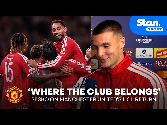 BENJAMIN SESKO: 'Champions League is EVERYTHING' 🤩 Manchester United return with emphatic win 🔥