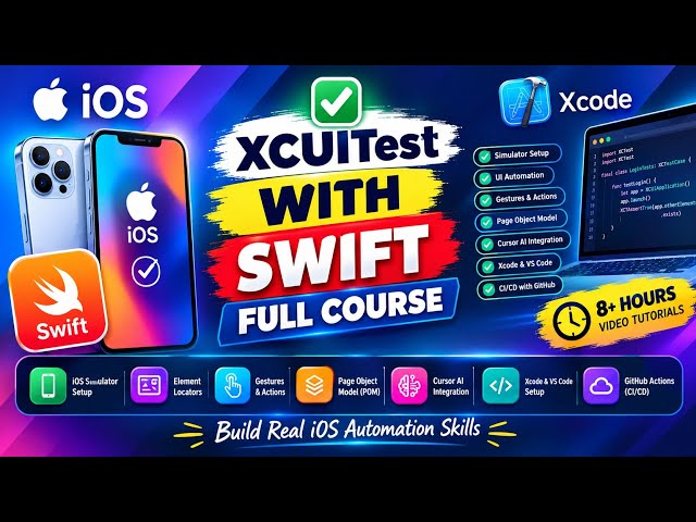 XCUITest Full Course 2026 | Complete iOS Automation Testing Masterclass