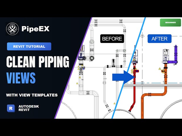 Revit View Templates: Clean Piping Layouts for Drawings