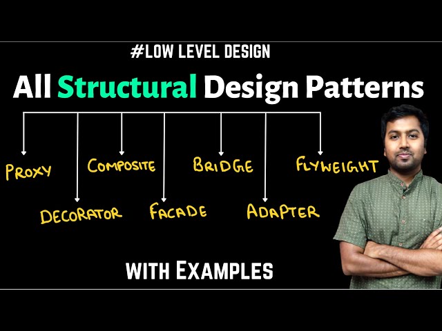 32. All Structural Design Patterns | Decorator, Proxy, Composite, Adapter, Bridge, Facade, FlyWeight