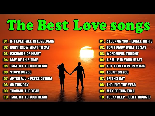 [Lyrics] Timeless songs of 80s 90s 💖 All Time Favorite Hits Songs 💕 Romantic Old Love Songs Playlist