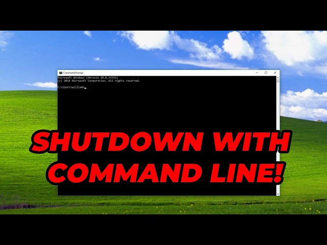 Windows 10/11 How To Shutdown Computer With Command Line / CMD