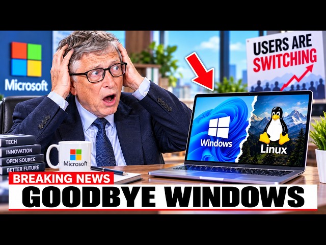 Bill Gates SHOCKED as Windows Users ABANDON Microsoft for Linux!