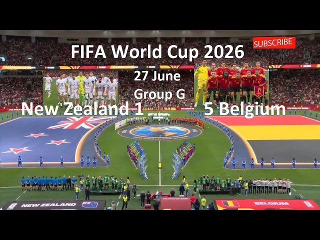 New Zealand 1_5 Belgium Group G FIFA World Cup27June 2026 #unfrez #fifa #shorts #football #worldcup
