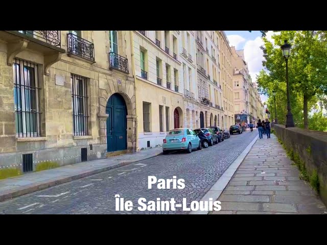 Paris city walks   Île Saint-Louis   Paris,France 4K
