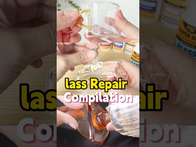 Low-cost glass repair hacks, save your favorite glass pieces