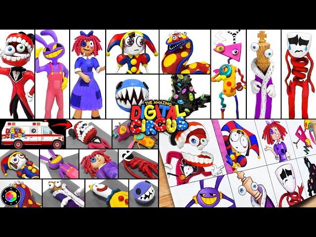MAKING, OPERATING & DRAWING ALL DIGITAL CIRCUS!! 🎪 (Caine, Pomni, Jax, Kinger and.) | PlastiVerse
