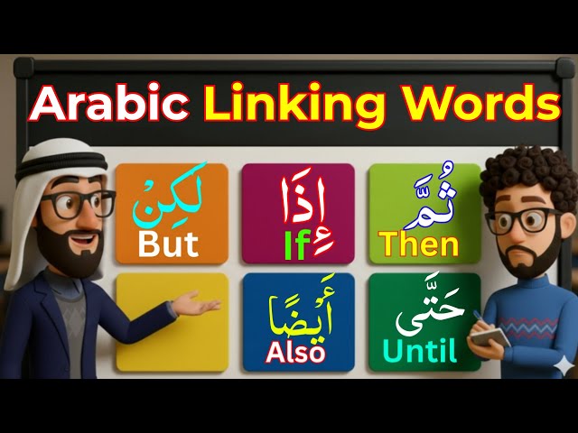 50 Arabic Linking Words You Must Know | Speak Arabic Sentences Easily (Beginner to Fluent)