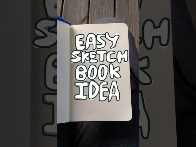 Super easy way to fill your sketchbook!!! #shorts #art #drawing #artist #trending #fyp #viralvideo