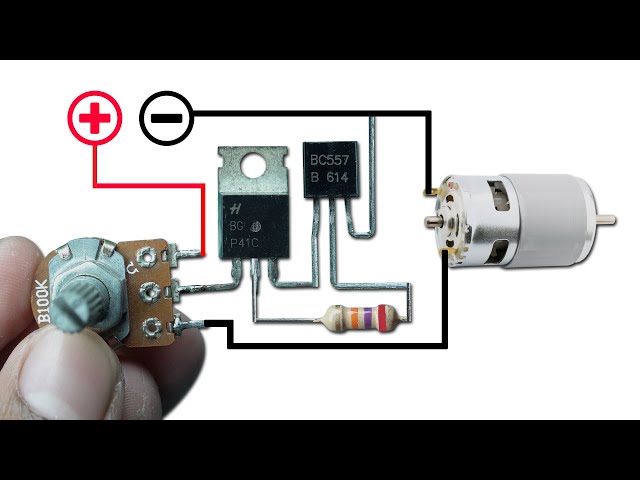 How to Make Simple DC motor Speed Control Circuit