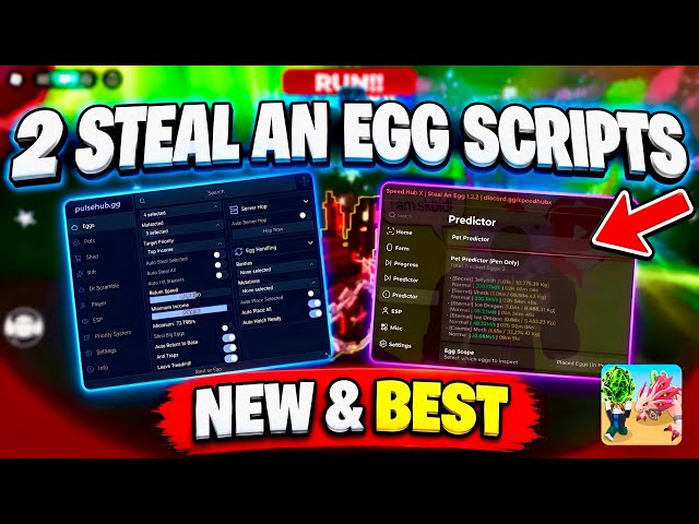 [NO KEY] 2 NEW Steal An Egg Scripts! (Roblox) | 🥚AUTO STEAL ALL EGGS + PET PREDICTOR + EVENT & More