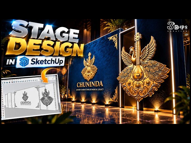 This Stage Was Made in SketchUp?! 😳 | Professional Stage Design