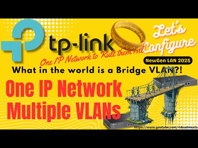 LC85: One IP Network, Multiple VLAN - Bridge VLAN Configuration for TP Link Omada ER7206 ER8411
