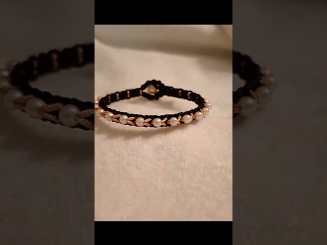 Beads Bracelet making idea for Beginners 💡 #shorts #bracelet #handmade #macrame #trending