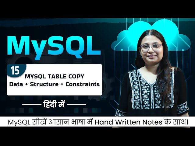 Lecture 15 - Copy Table in SQL | Data Copy, Structure Copy, Existing Table Insert