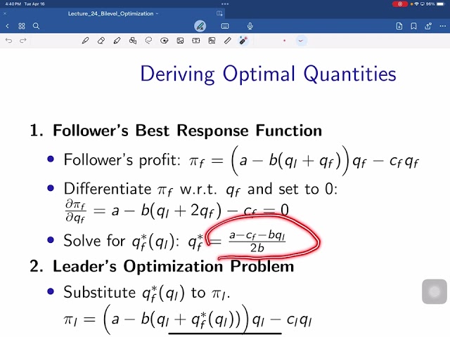 Lecture 25 Bilevel Optimization