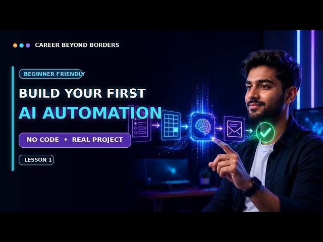 Build Your First No-Code AI Automation | Make.com, Google Sheets & Gmail