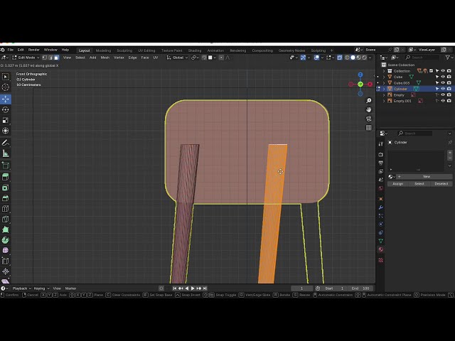How to make a Study Chair in blender in hindi #freestor #blender3dmodeling #blender