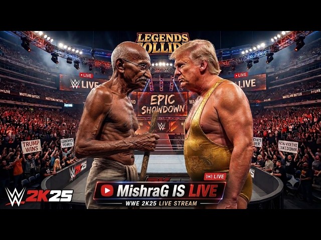 🔴😱 WHO SURVIVES THE PARLIAMENT BATTLE? | DRUMP VS GUNDHI | WWE 2K25 LIVE