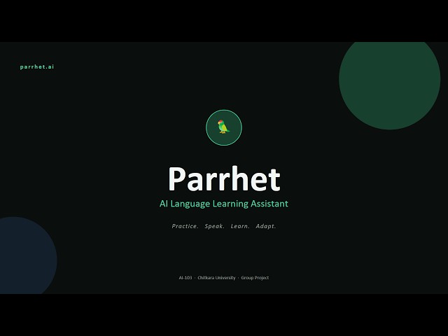 Parrhet-AI Language Learning Assistant | Azure AI-103 Project