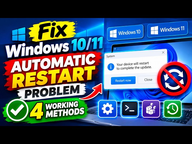 Fix Windows 10/11 Automatic Restart Problem | 4 Working Methods