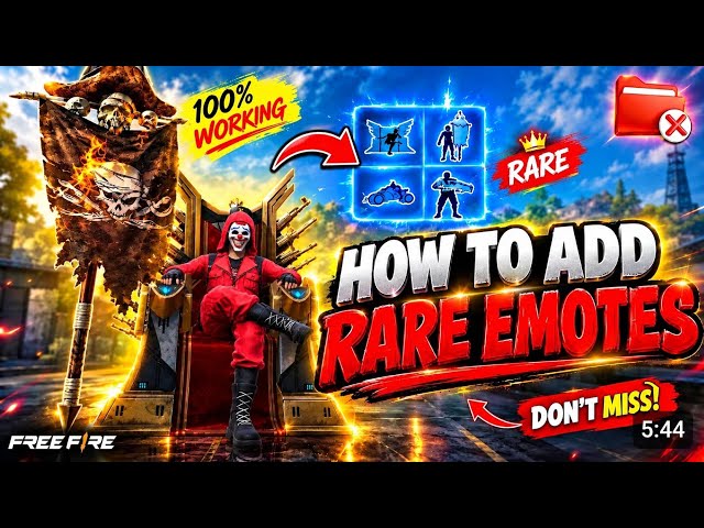 How to Add RARE EMOTES in Free Fire Craftland😱| Emote Script Tutorial