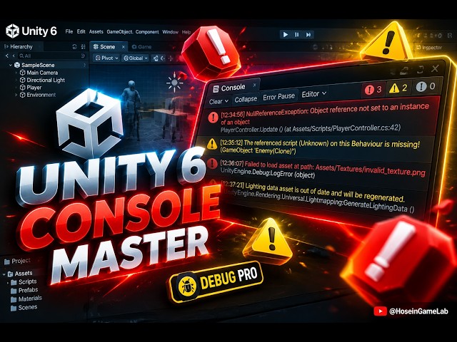 Unity 6 Console Window Explained – Messages, Warnings & Errors