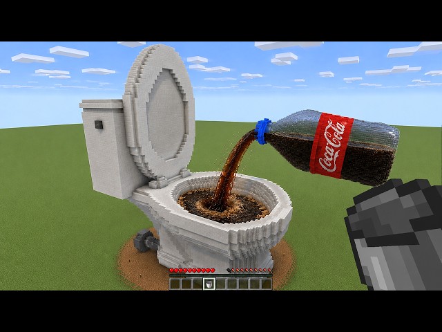 Realistic Coca-Cola vs Toilet (what will happen?) - Minecraft Compilation
